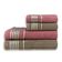 Kit 4 Toalhas 2 Banho + 2 Rosto Canelada 370gr/m² 100% Algodão Beka