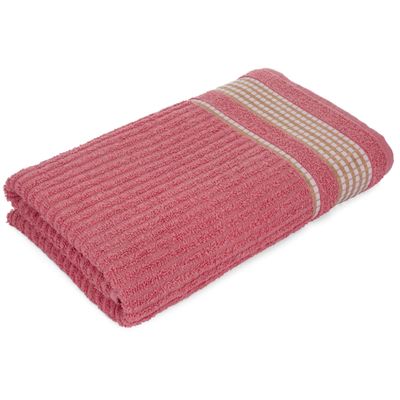 Kit 4 Toalhas 2 Banho + 2 Rosto Canelada 370gr/m² 100% Algodão Beka