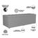 Calçadeira Recamier Baú Para Cama De Casal Queen Dália 195x50 cm W01 Facto Cinza - Lyam