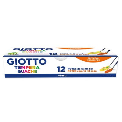 Tinta Guache Canson Giotto 12 Cores 15ml