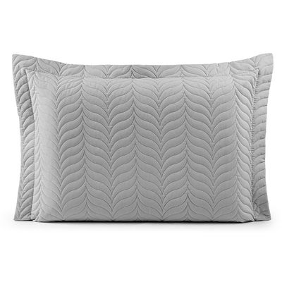Porta Travesseiro Avulso 70cm x 50cm Com Debrum 1 Peça Paris Matelado  Percal 150 Fios 100% Algodão - Cinza