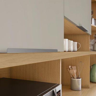 Cozinha Compacta Realeza 100% MDF 4 Portas 2 Gavetas Carvalho e Titânio