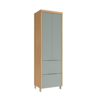 Paneleiro Marquesa 100% MDF 2 Portas 2 Gavetas Verde e Nature