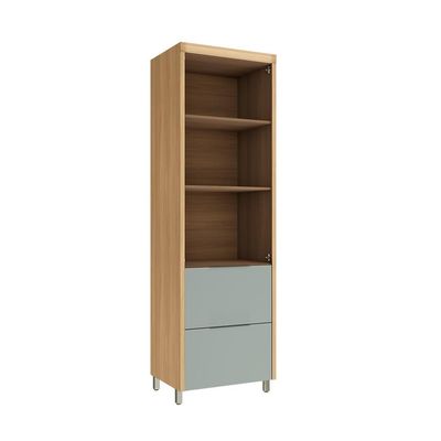 Paneleiro Marquesa 100% MDF 2 Portas 2 Gavetas Verde e Nature