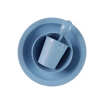 Kit Refeição Infantil Linha Alegria Azul em Polipropileno