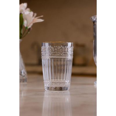 Conjunto 6 Copos De Cristal Com Fio De Ouro 350ml Mauve Wolff