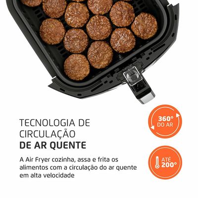 Fritadeira Sem Óleo Air Fryer 6 Litros AFN-60-BI Mondial Preto / 220V