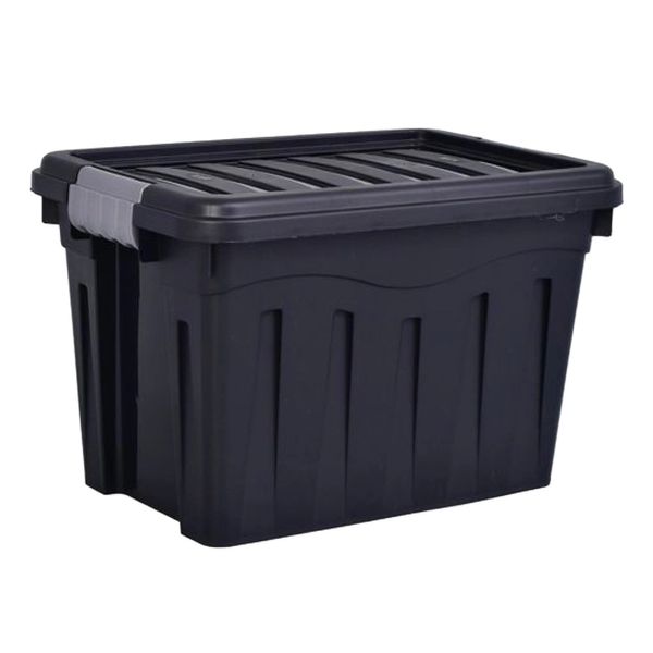 Caixa Organizadora Mb em Plástico Preta 20L Caixa Organizadora Mb em Plástico Preta 20L