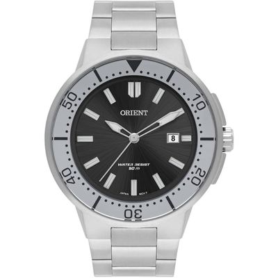 Relógio Orient Masculino Prateado Grande MBSS1465 P1SX