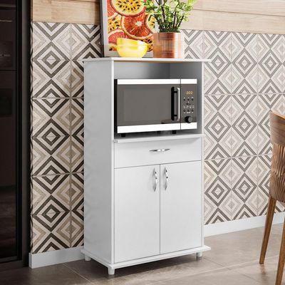 Armário Multiuso Nicro-Ondas 2 P Nt3070 Notável Branco