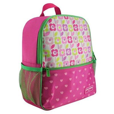 Conjunto Estojo Tamanho Médio Rosa Sapeka E Mochila Sapeka Floral Pink Mochila