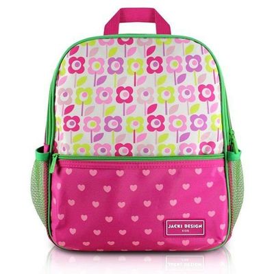 Conjunto Estojo Tamanho Médio Rosa Sapeka E Mochila Sapeka Floral Pink Mochila