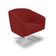 Poltrona Sala Decorativa Kit 2 Stella Base Giratória Cromada Veludo Marsala D03 - D'Rossi