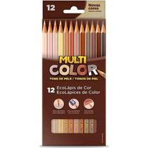 Lápis De Cor Multicolor 12 Cores Tons De Pele