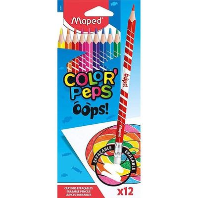 Lápis De Cor Apagável Color´peps Com 12 Cores Maped