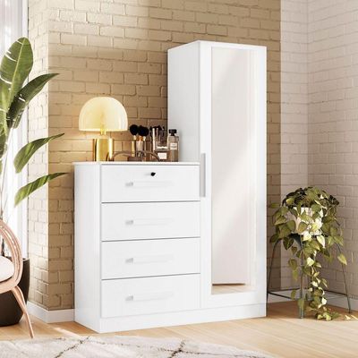 Cômoda Belize Plus Branco Fosco Liso - Albatroz Móveis