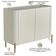 Aparador Buffet Sala de Jantar 2 Portas Brise Pés Industrial Dourado Naim I03 Luna - Lyam Decor