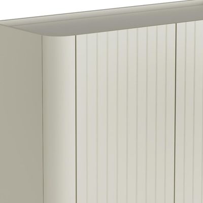 Aparador Buffet Sala de Jantar 2 Portas Brise Pés Industrial Dourado Naim I03 Luna - Lyam Decor