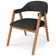 Cadeira de Jantar e Estar Living Estofada Nadja L02 Linho Chumbo - Lyam Decor