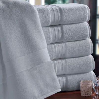 Toalha Banhão Bouton/Buettner Algodão Egípcio 81cmx150cm Platine Cinza