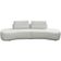 Sofá 3 Lugares Orgânico Sala de Estar Living 190cm Louise D06 Veludo Bege - Lyam Decor