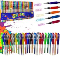 CANETA ESFEROGRAFICS 24 PEÇAS TINTA GEL