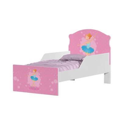 Mini Cama Infantil 153,2x79cm com Proteção Lateral Personagens Bailarina K02 - D'Rossi
