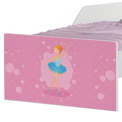 Mini Cama Infantil 153,2x79cm com Proteção Lateral Personagens Bailarina K02 - D'Rossi