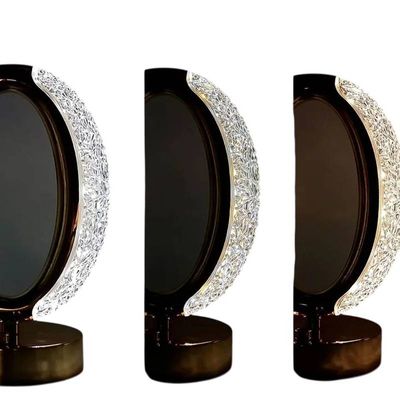 Luminária Oval de Mesa USB Led 03 Branco Frio Quente Neutro