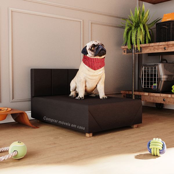 Cama Box Pet Cachorro Porte Menor 60 cm Agata Cor Marrom - Comprar Moveis em Casa Cama Box Pet Cachorro Porte Menor 60 cm Agata Cor Marrom - Comprar Moveis em Casa