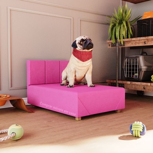 Cama Box Pet Cachorro Porte Menor 60 cm Agata Cor Pink - Comprar Moveis em Casa Cama Box Pet Cachorro Porte Menor 60 cm Agata Cor Pink - Comprar Moveis em Casa