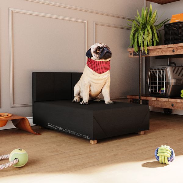 Cama Box Pet Cachorro Porte Menor 60 cm Agata Cor Preto - Comprar Moveis em Casa Cama Box Pet Cachorro Porte Menor 60 cm Agata Cor Preto - Comprar Moveis em Casa