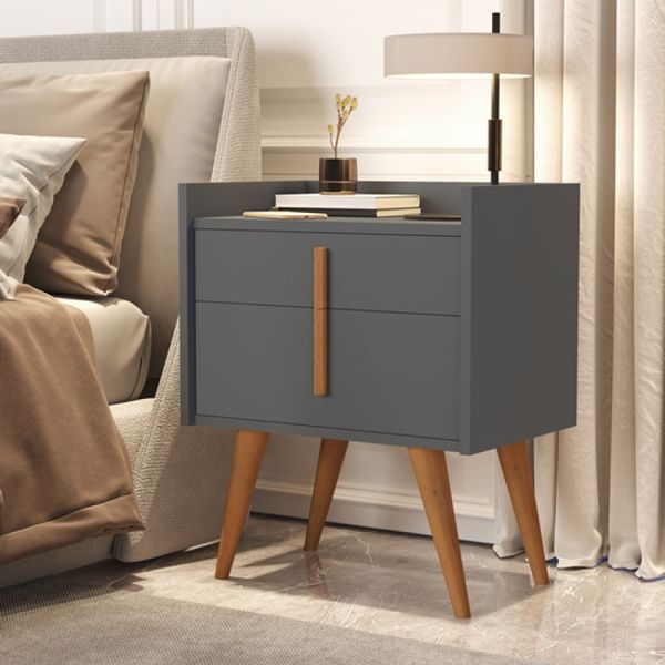 Mesa de Cabeceira Davi Pé Palito Madeira Porta e Gaveta Onix - Comprar Moveis em Casa Mesa de Cabeceira Davi Pé Palito Madeira Porta e Gaveta Onix - Comprar Moveis em Casa