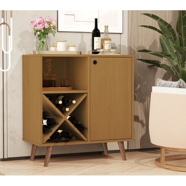 Aparador com Adega Pés palito Opala 41 Nature - Comprar Moveis em Casa Aparador com Adega Pés palito Opala 41 Nature - Comprar Moveis em Casa