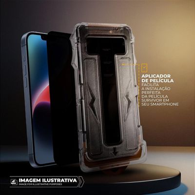 Película para iPhone Air - Privacidade com Aplicador - Survivor - Gshield