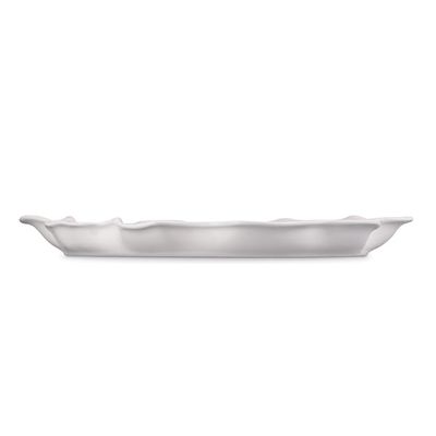 PRATO RUFFLE LE CREUSET 36CM EM CERÂMICA SHELL PINK 80617367770099
