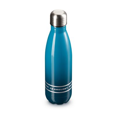 GARRAFA DE HIDRATAÇÃO LE CREUSET 26CM 500ML AZUL DEEP TEAL 630870300407642