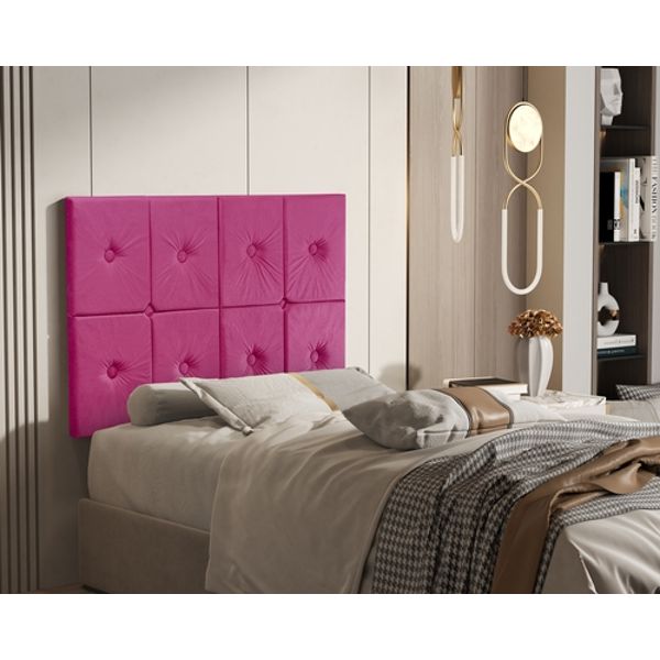 Painel de Cama Solteiro 0,90 Ferrari cor Pink