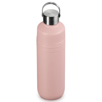 GARRAFA LE CREUSET TÉRMICA ON THE GO EM AÇO INOXIDÁVEL 1 LITRO SHELL PINK 41066337770001