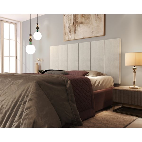 Painel Cabeceira Cama Box Desire Tecido Suede 1,40 Nude - Comprar Moveis Em Casa