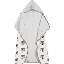 Toalha Baby C/ Capuz Tecebem Estampada c/ Fralda  Dori Branco