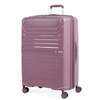 Mala Grande 32 Kg Polipropileno 4 Rodas Swiss One Onix Lilás G / Lilas