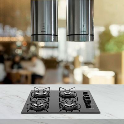 Cooktop 4 Bocas FG4004AVP a Gás Acendimento Superautomático Suggar Preto / Bivolt