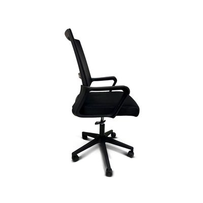 Cadeira de Escritório com Rodinhas HY-690 com Elevador á Gás GL Preto