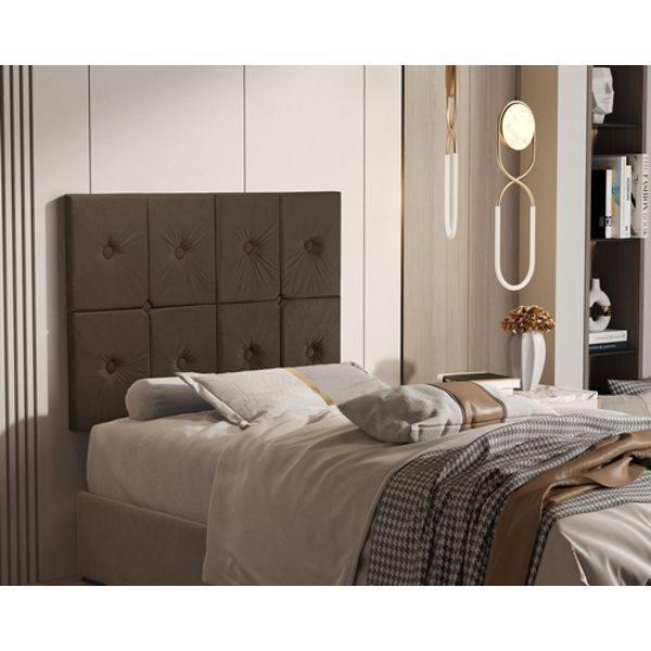 Painel de Cama Solteiro 0,90 Ferrari cor Marrom Painel de Cama Solteiro 0,90 Ferrari cor Marrom