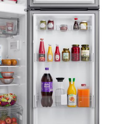 Geladeira BRM46MK 385 Litros Frost Free Duplex Painel Eletrônico Inox Brastemp Inox / 110V