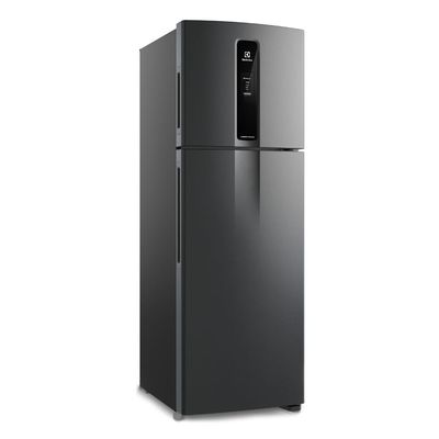 Geladeira Electrolux Frost Free Inverter 390L Efficient AutoSense Duplex Black Inox Look (IF43B) 220V