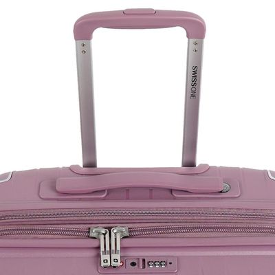 Mala Média 23 Kg Polipropileno 4 Rodas Swiss One Onix Lilás M / Lilas