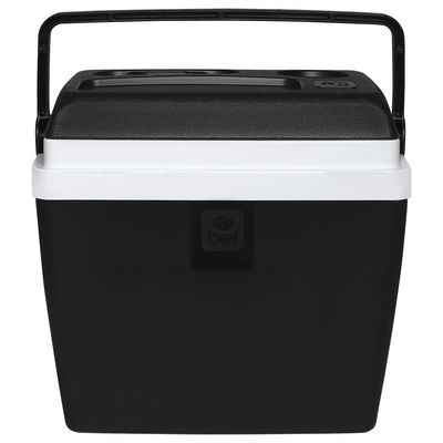 Caixa Térmica 30 Litros Preta e Branca Bel Único / Preto