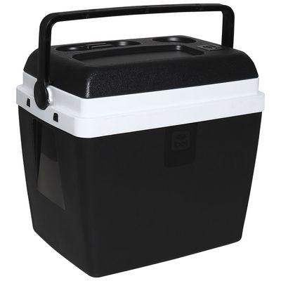 Caixa Térmica 30 Litros Preta e Branca Bel Único / Preto